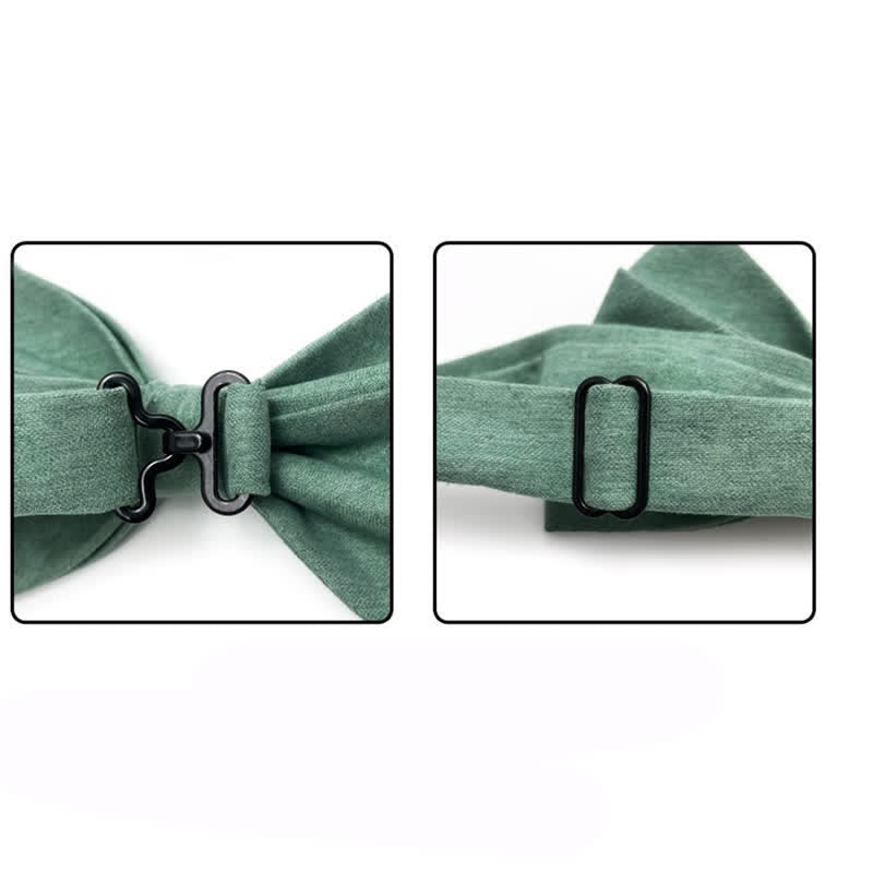 Pajarita de boda de dos niveles en dos tonos para hombre