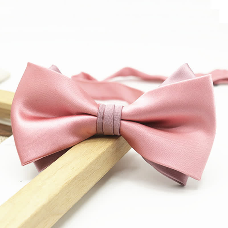 Pajarita de boda de dos niveles en dos tonos para hombre