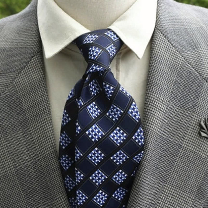 Corbata bohemia con estampado de flores fantásticas para hombre