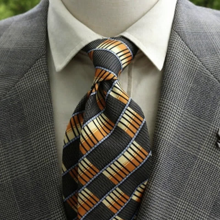 Corbata bohemia con estampado de flores fantásticas para hombre