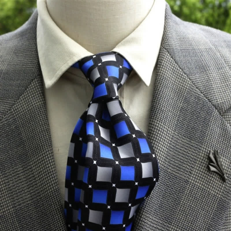 Corbata bohemia con estampado de flores fantásticas para hombre