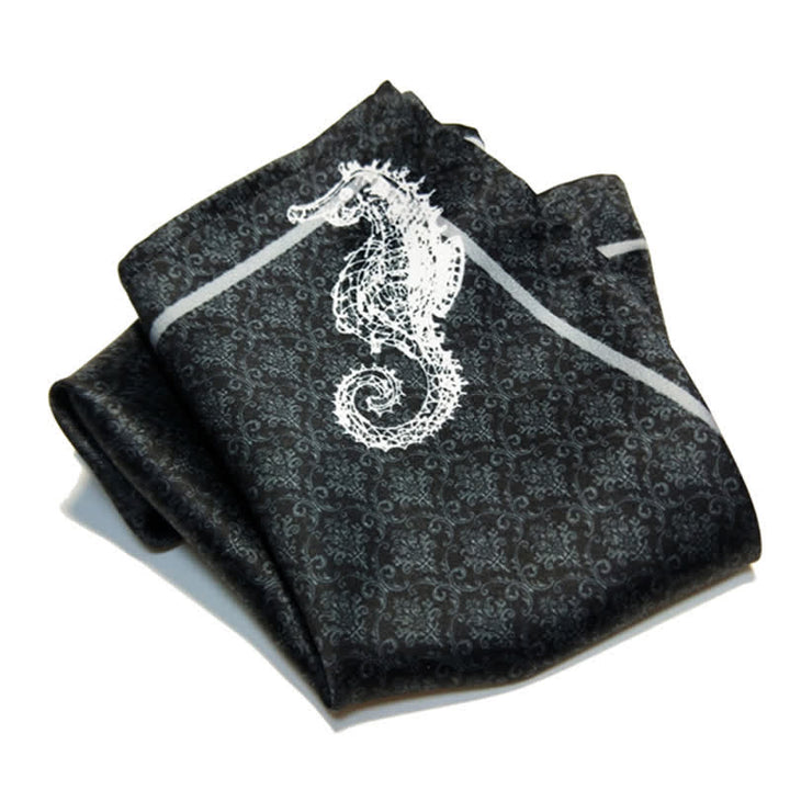 Pajarita de gran tamaño con estampado barroco vintage para hombre