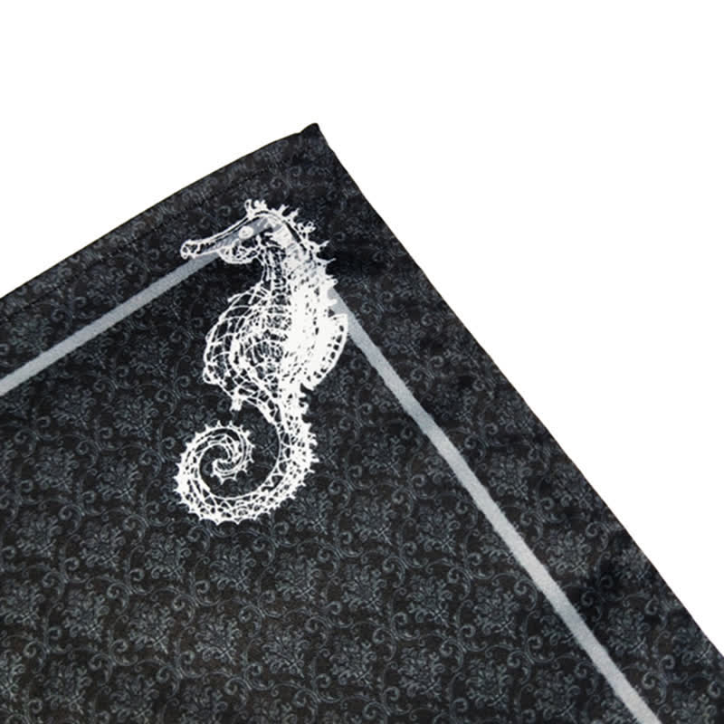 Pajarita de gran tamaño con estampado barroco vintage para hombre