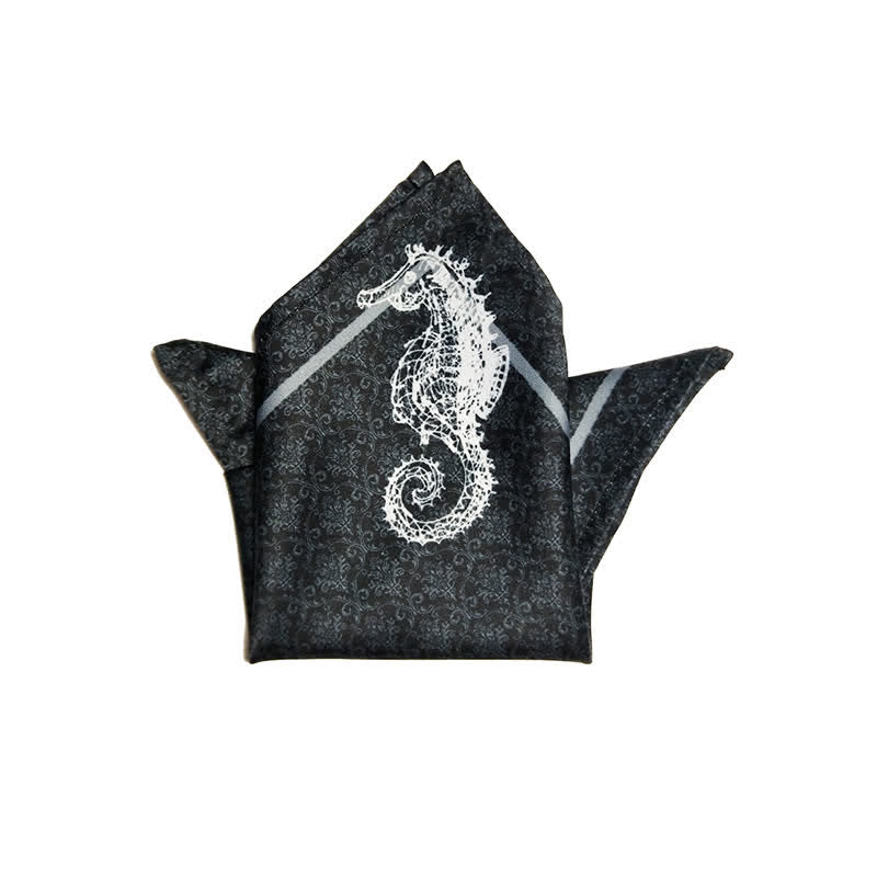 Pajarita de gran tamaño con estampado barroco vintage para hombre