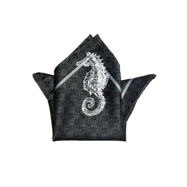 Pajarita de gran tamaño con estampado barroco vintage para hombre