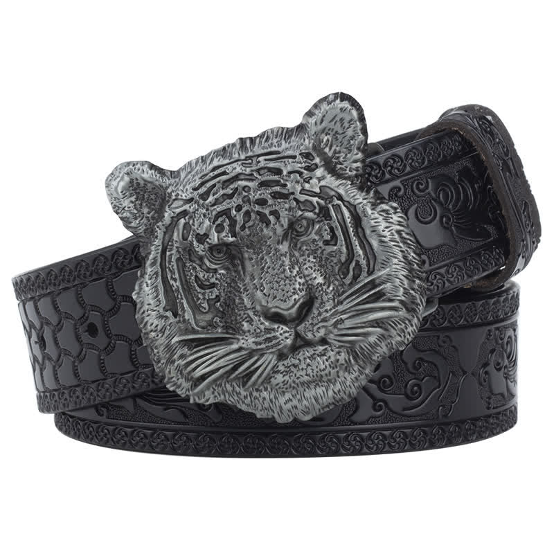 Cinturón de cuero decorativo estilo western Toger Head Jeans