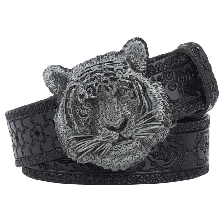 Cinturón de cuero decorativo estilo western Toger Head Jeans