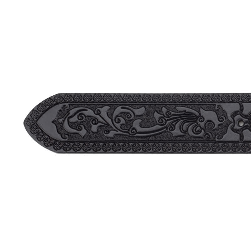 Cinturón de cuero decorativo estilo western Toger Head Jeans