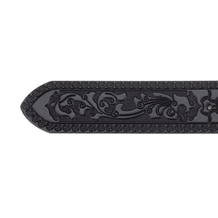 Cinturón de cuero decorativo estilo western Toger Head Jeans