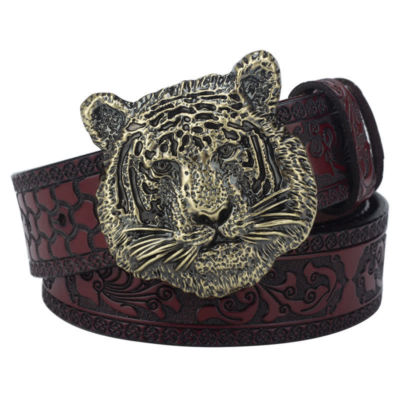 Cinturón de cuero decorativo estilo western Toger Head Jeans