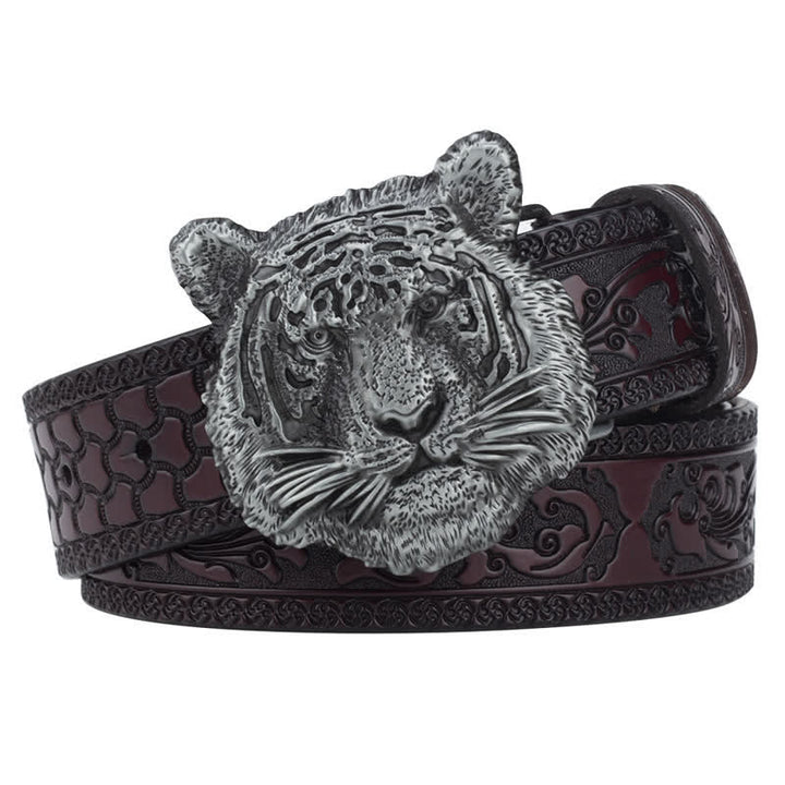 Cinturón de cuero decorativo estilo western Toger Head Jeans
