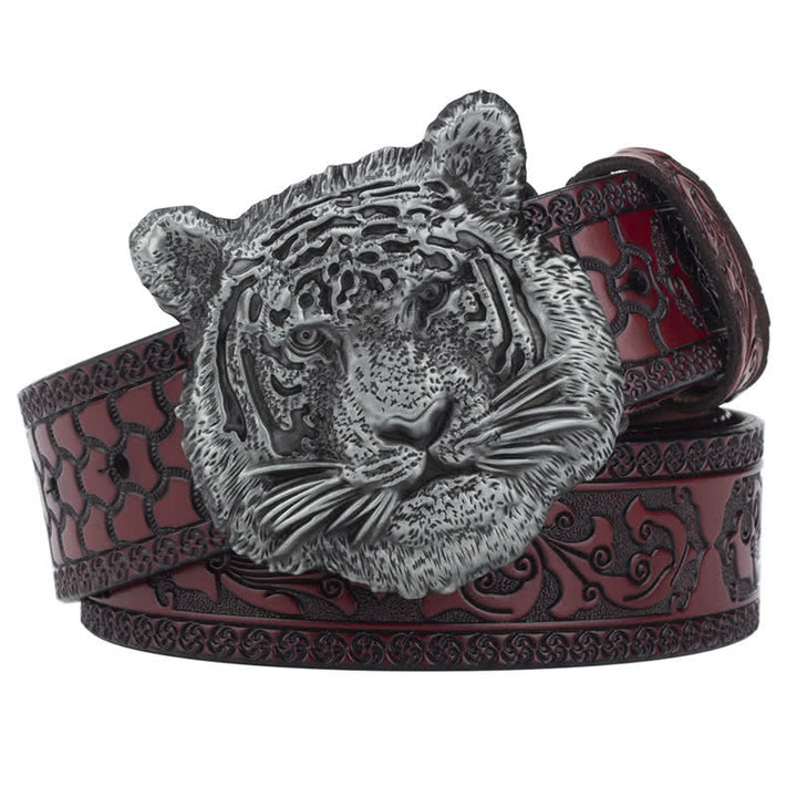 Cinturón de cuero decorativo estilo western Toger Head Jeans