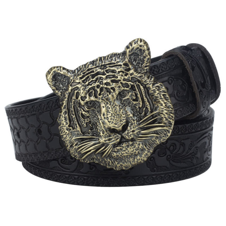 Cinturón de cuero decorativo estilo western Toger Head Jeans