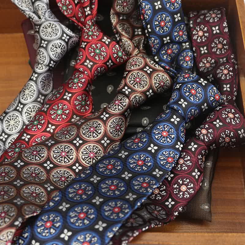 Corbata clásica para hombre con diseño de limón y anacardo