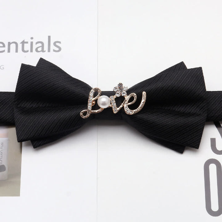 Pajarita con diseño de hojas de parra doradas y cachemira para hombre