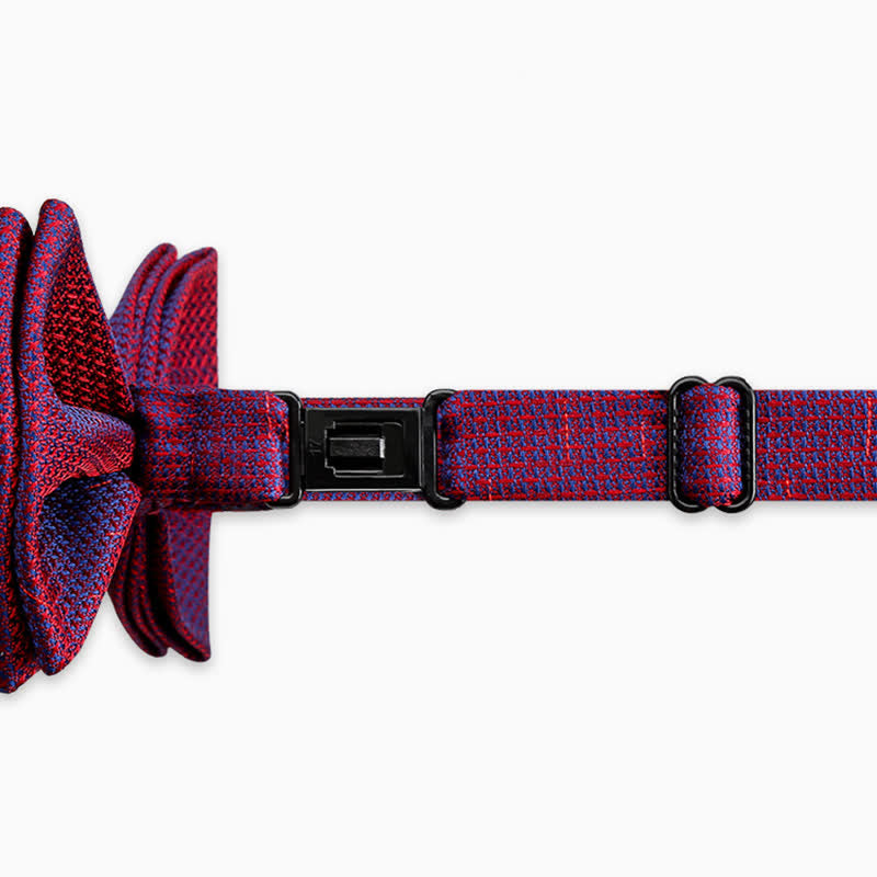 Pajarita elegante con diseño de cuadros en color degradado para hombre