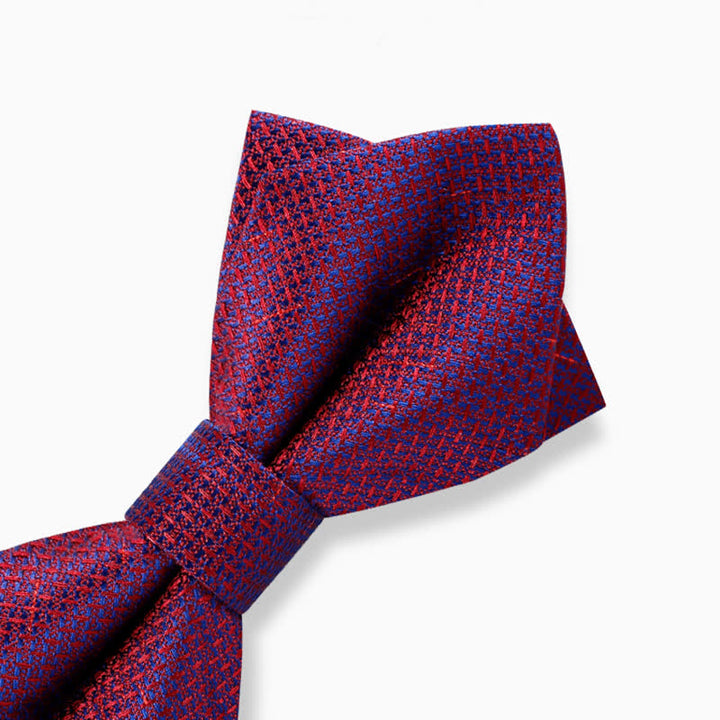 Pajarita elegante con diseño de cuadros en color degradado para hombre