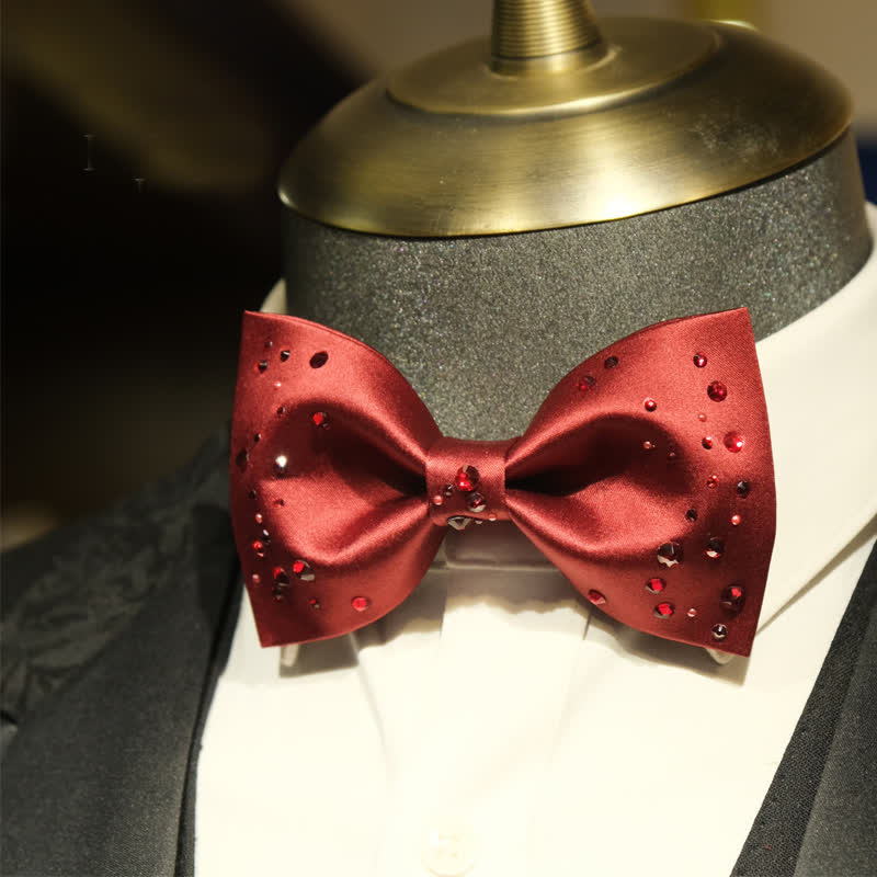 Pajarita con diseño de galaxia estrellada y brillantes diamantes de imitación para hombre