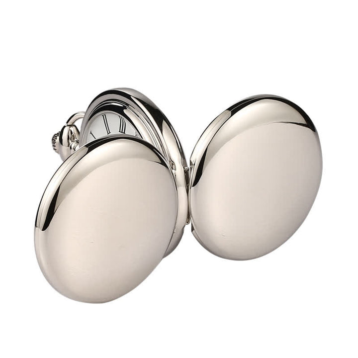 Reloj de bolsillo mecánico con caja de cazador doble informal.