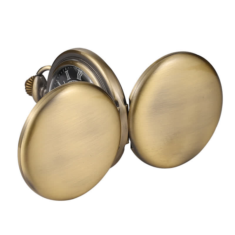 Reloj de bolsillo mecánico con caja de cazador doble informal.