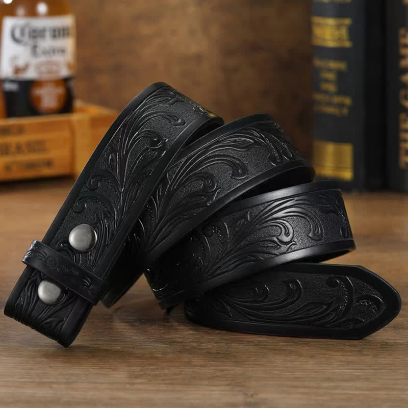 Cinturón de cuero para hombre hecho a mano