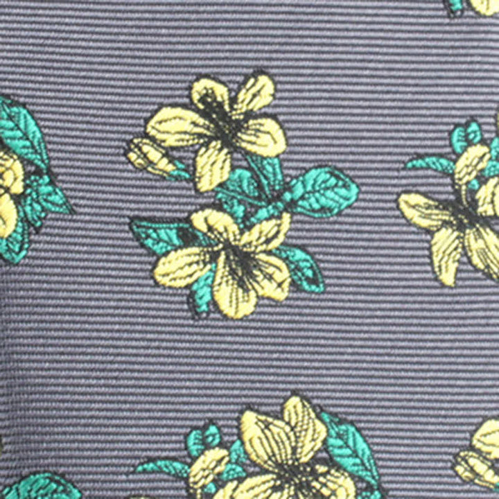 Corbata clásica elegante y ajustada con diseño floral para hombre