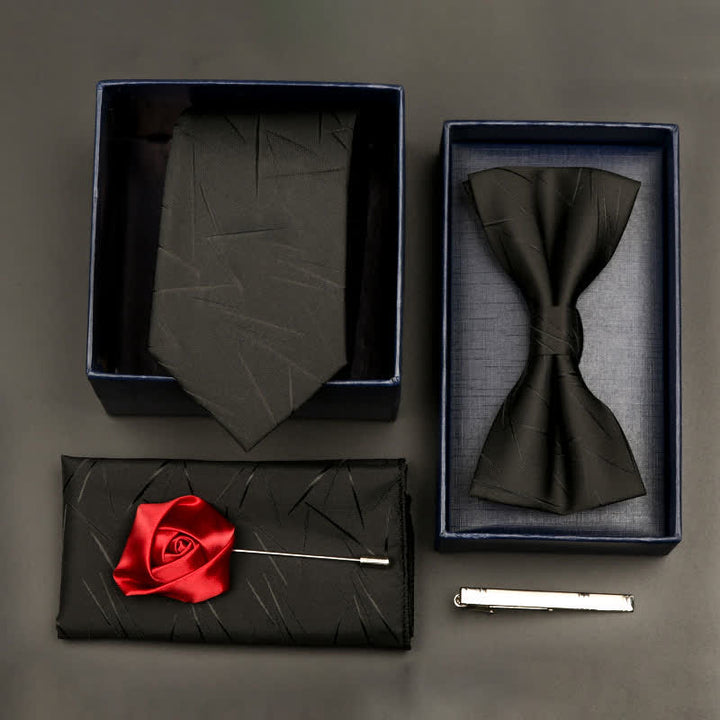 Juego de 5 pajaritas y corbatas formales de negocios para hombre