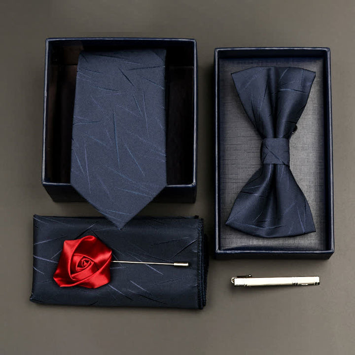 Juego de 5 pajaritas y corbatas formales de negocios para hombre