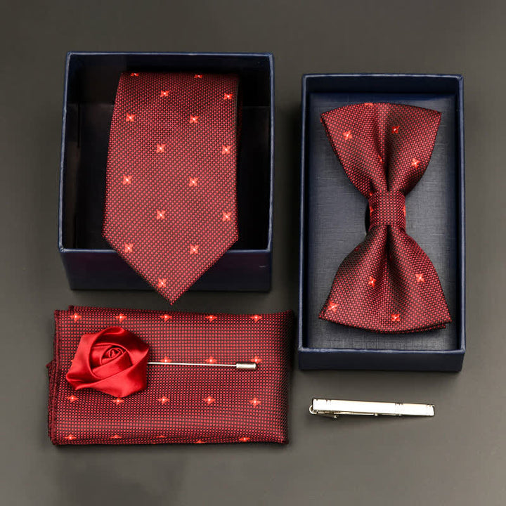 Juego de 5 pajaritas y corbatas formales de negocios para hombre