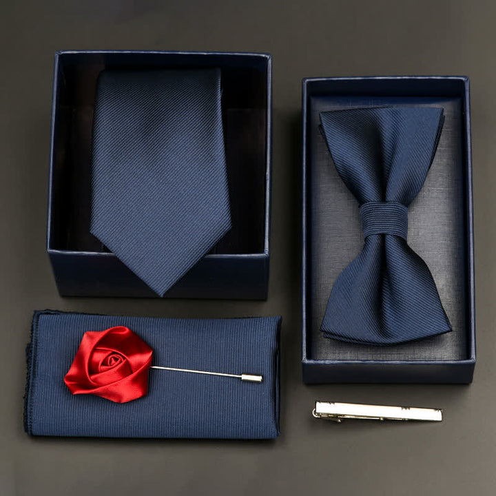 Juego de 5 pajaritas y corbatas formales de negocios para hombre