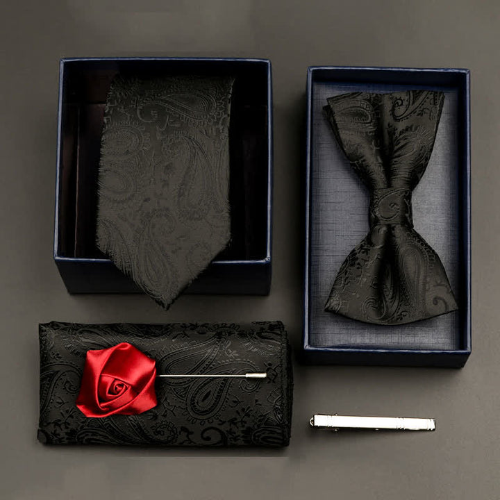 Juego de 5 pajaritas y corbatas formales de negocios para hombre