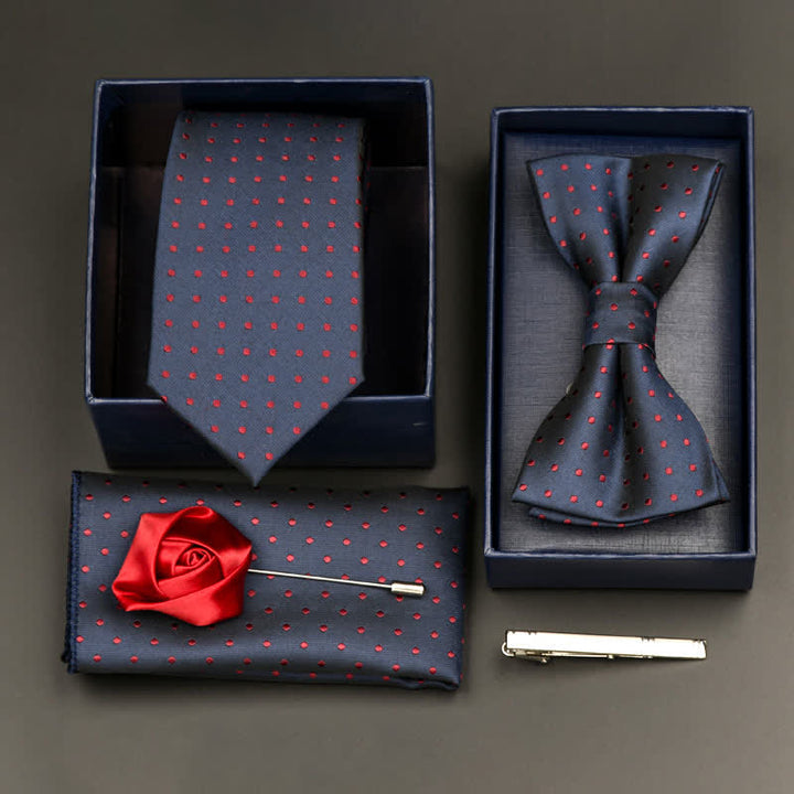 Juego de 5 pajaritas y corbatas formales de negocios para hombre