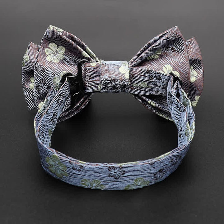 Pajarita de lujo con diseño floral Little Daisy para hombre