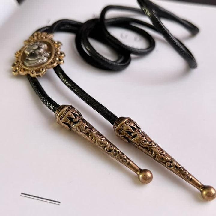 Colgante de vaquero con cabeza de retrato de belleza