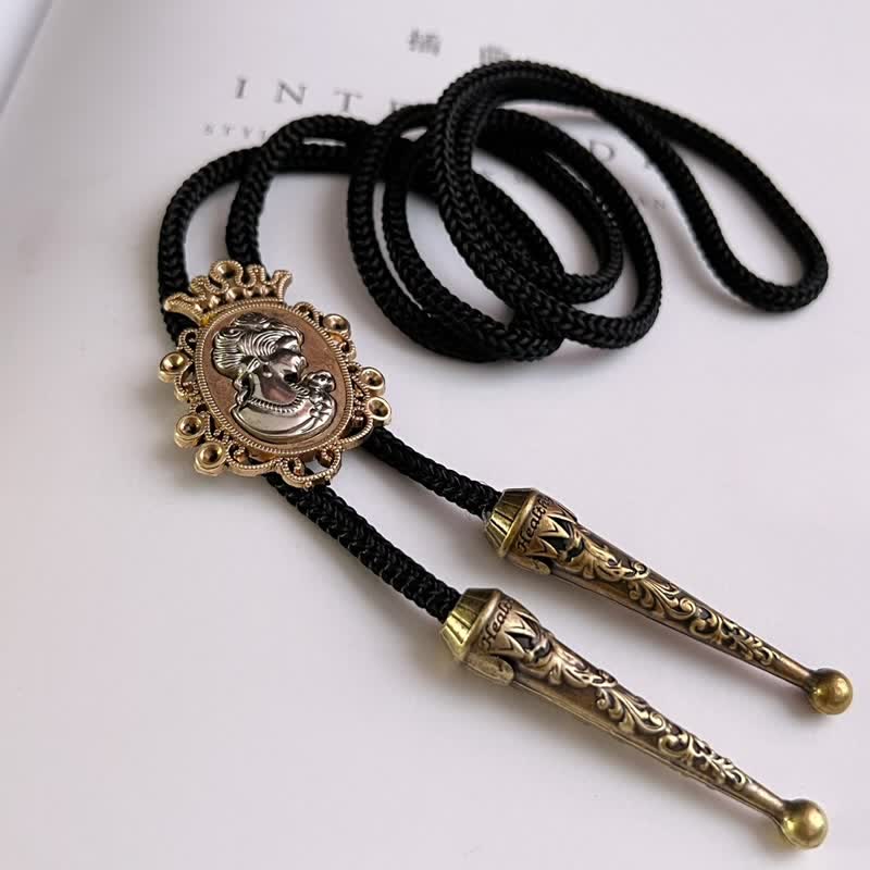 Colgante de vaquero con cabeza de retrato de belleza