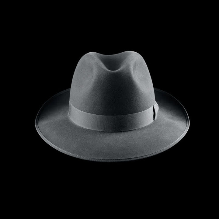 Sombrero vaquero clásico de fieltro de lana para viajeros de color sólido