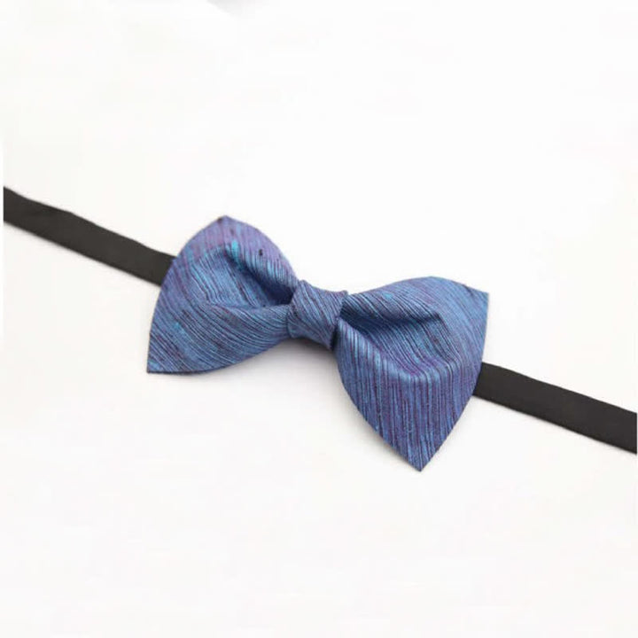 Pajarita de seda con estampado sarga distintivo para hombre