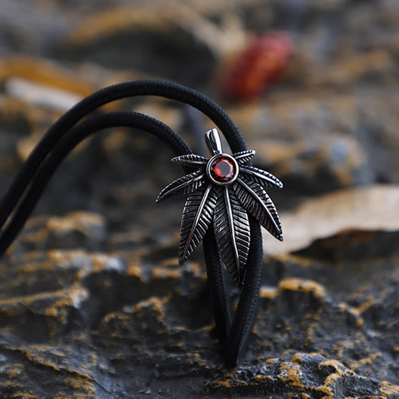 Corbata bolo con forma de hoja de arce de vaquero occidental punk