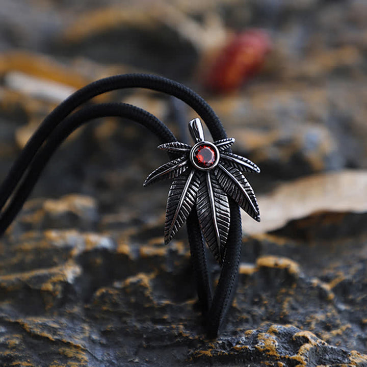 Corbata bolo con forma de hoja de arce de vaquero occidental punk