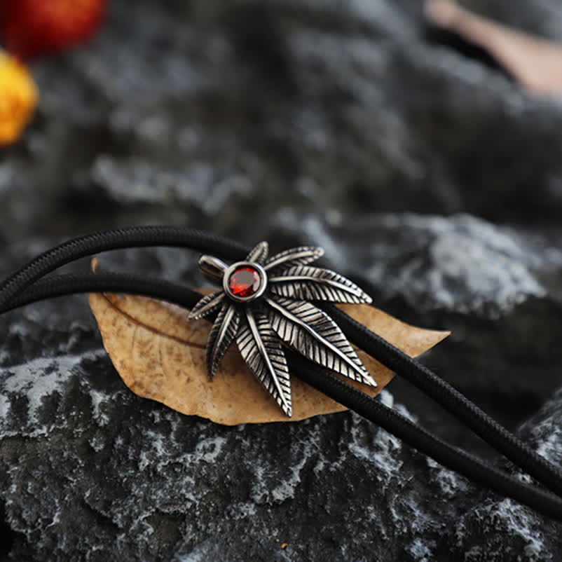 Corbata bolo con forma de hoja de arce de vaquero occidental punk