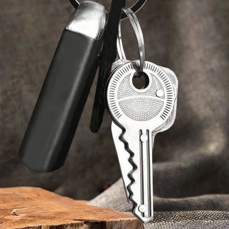 Mini navaja plegable compacta con forma de llavero
