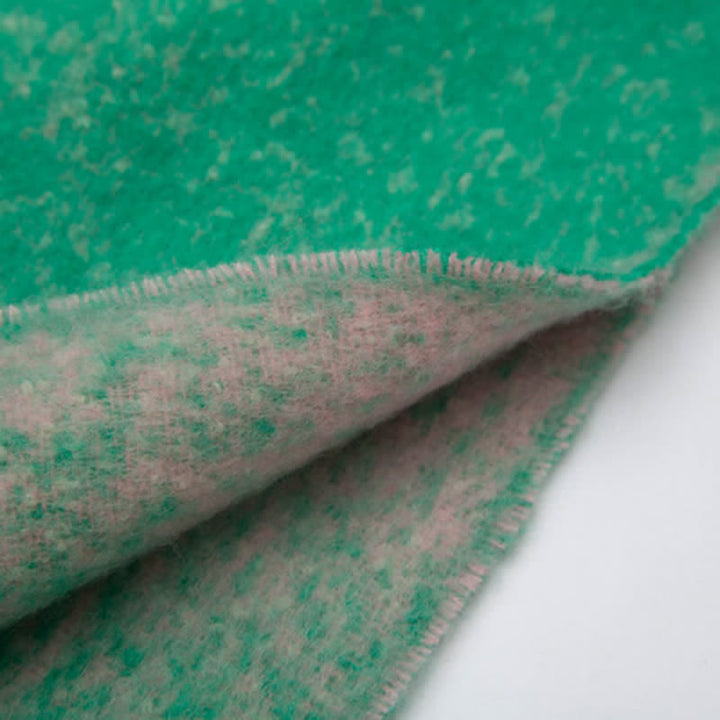 Bufanda unisex con borlas de colores degradados para clima frío