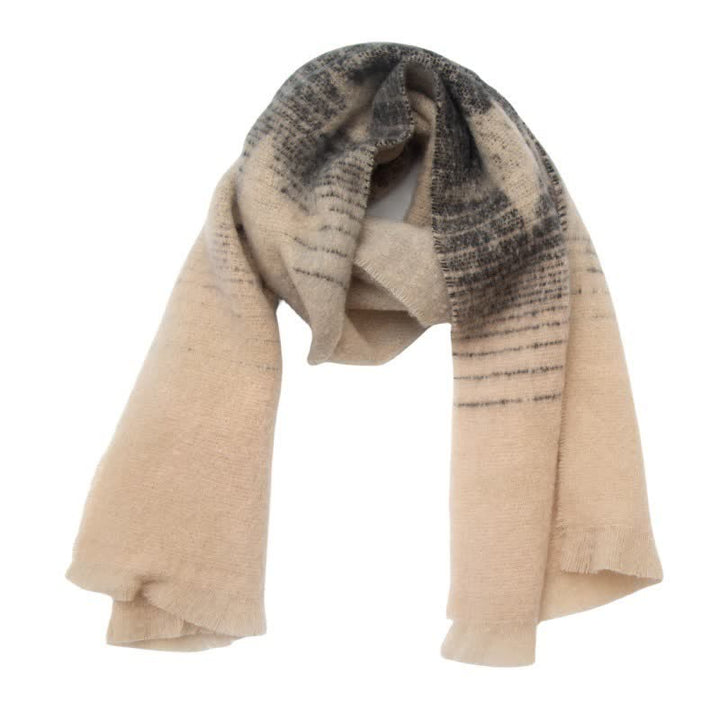 Bufanda unisex gruesa de moda con cinco puntas y estrella