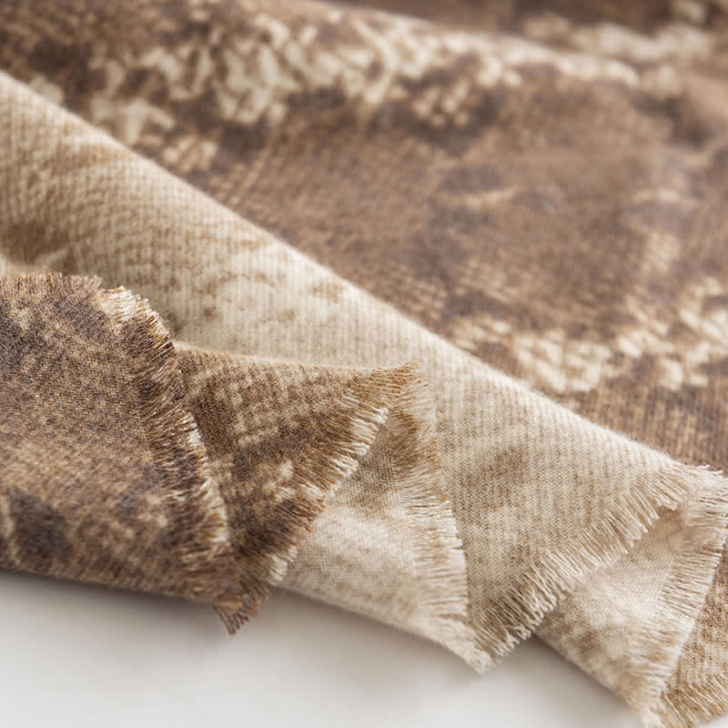 Bufanda elegante de estilo urbano con estampado de piel de serpiente para mujer