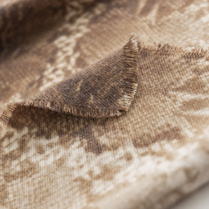 Bufanda elegante de estilo urbano con estampado de piel de serpiente para mujer