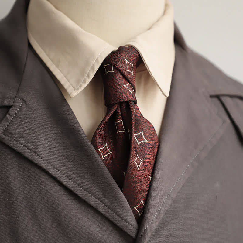 Corbata de hombre con estampado de pingüino de dibujos animados en azul marino