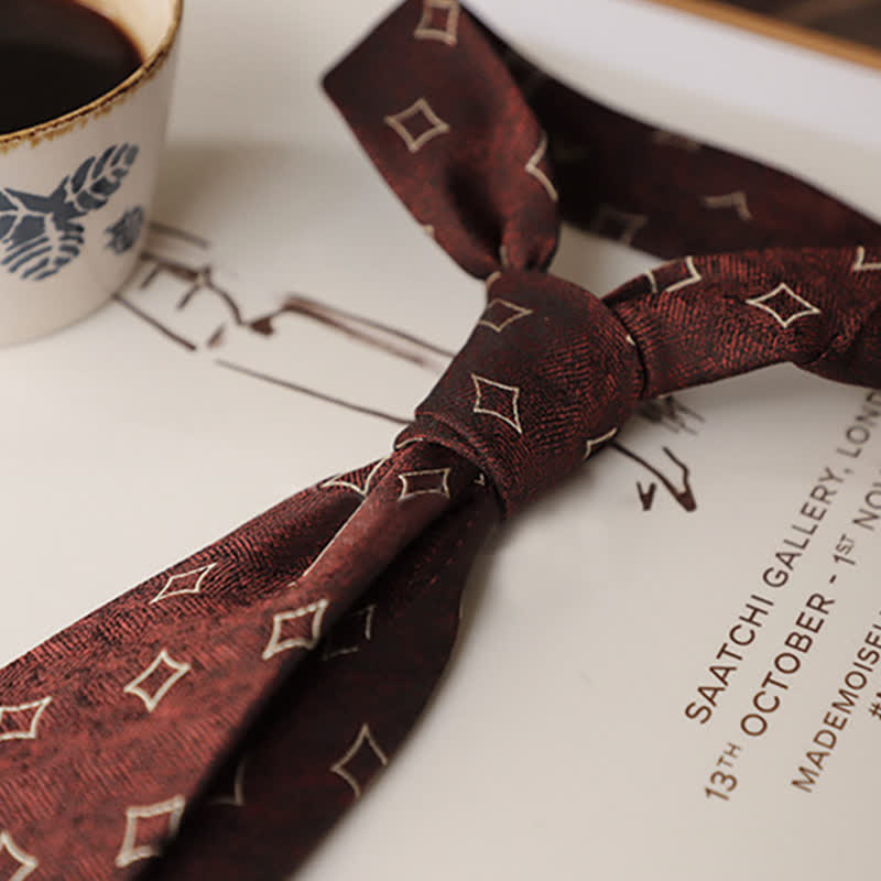 Corbata de hombre con estampado de pingüino de dibujos animados en azul marino