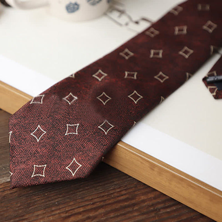 Corbata de hombre con estampado de pingüino de dibujos animados en azul marino