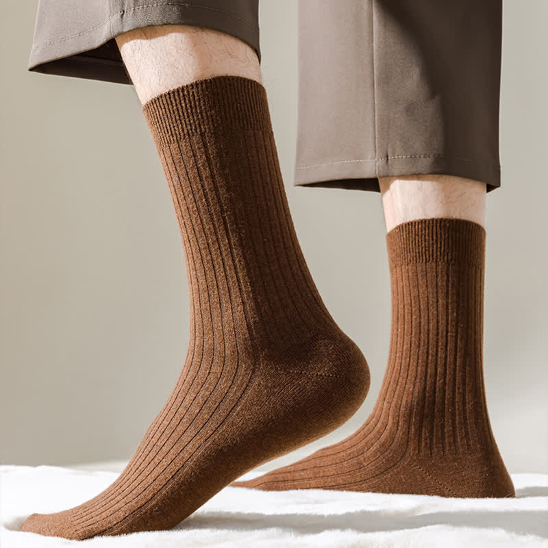 Calcetines de hombre cómodos, transpirables y de color sólido