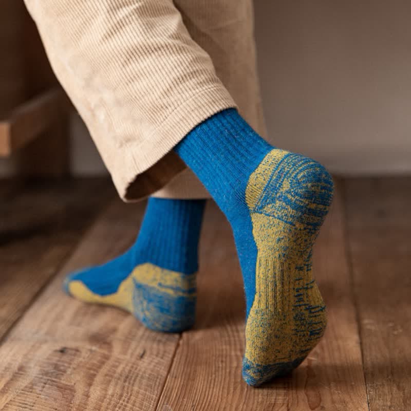 Calcetines cálidos con estampado abstracto elegante para hombre